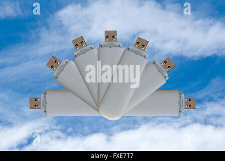 Nahaufnahme einer technologischen Vorrichtung zur Speicherung von Computerdaten. Konzept für digitale Speicherung, Informationstechnologie, Cybersicherheit und moderne Daten Stockfoto