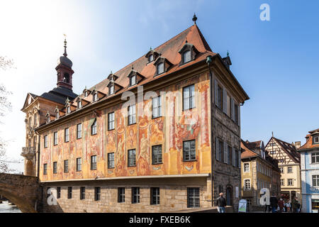 Bamberg, historischen Rathaus Stockfoto