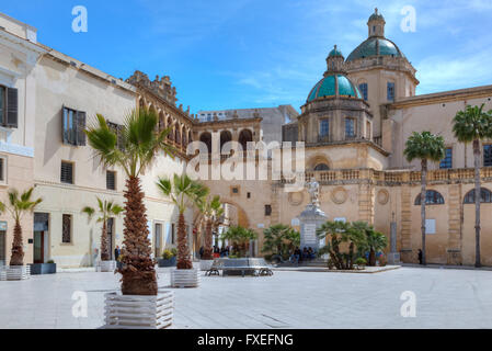 Piazza della Repubblica, Mazara del Vallo, Trapani, Sizilien, Italien Stockfoto