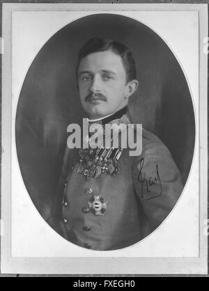 Karl I., Kaiser von Österreich Stockfoto