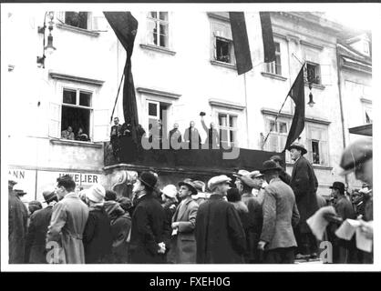 Haftanstalt Kundgebung in Wiener Neustadt Stockfoto