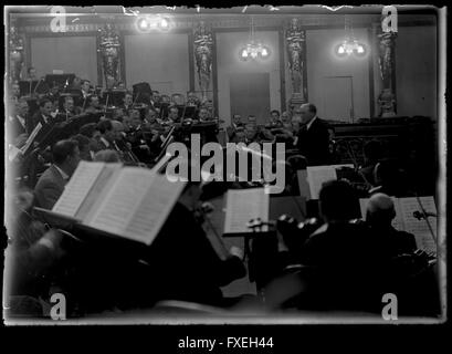 Orchesterprobe der Wiener Philharmoniker Stockfoto