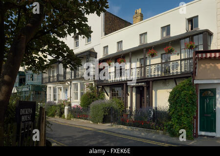 Dickens House Museum & Information Point, Broadstairs, Thanet, Kent, England, Großbritannien Stockfoto