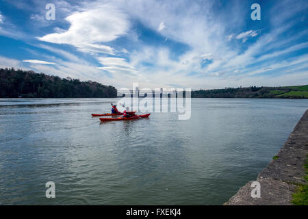 Menai Straits Anglesey North Wales UK Stockfoto