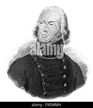 Louis Lazare Hoche, 1768-1797, ein französischer Soldat, General der Revolutionsarmee, Louis Lazare Hoche, 1768-1797, Ein französis Stockfoto