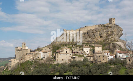 Burg Roccascalegna, Italien Stockfoto