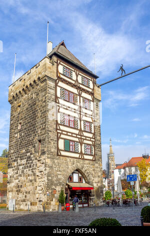 Schelztor, Esslingen, Neckar Stockfoto
