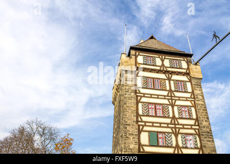 Schelztor, Esslingen, Neckar Stockfoto