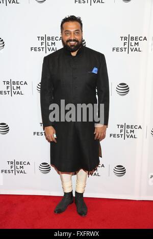 New York, NY, USA. 14. April 2016. Anurag im Ankunftsbereich für wahnsinnig Premiere beim 2016 Tribeca Film Festival, Fliege Chelsea Kinos, New York, NY 14. April 2016. © Andres Otero/Everett Collection/Alamy Live-Nachrichten Stockfoto