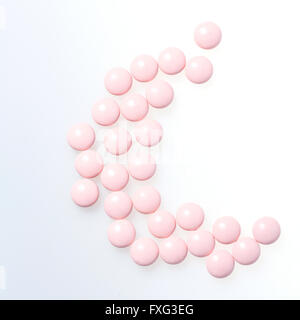 Vitamine-Nahaufnahme. Gesundheitskonzept. Health Care. Biologisch aktive Zusätze Stockfoto