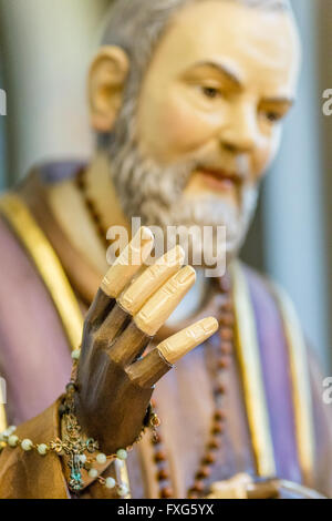 Der Segen Hand des heiligen Pio von Pietrelcina Stockfoto