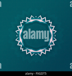 Sterne heiligen Kreis Abstraktion Pop-Art, Sterne Tor Siegel, futuristische kosmische Dichtung, Platz für Ihren Text, futuristische Broschüre Stockfoto