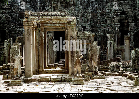 Der Bayon-Tempel in Angkor Thom. Kambodscha. Stockfoto
