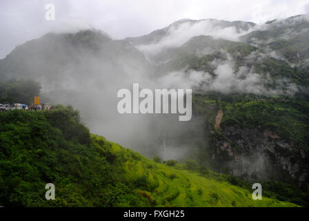 Misty Hills, Uttrakhand, Indien Stockfoto