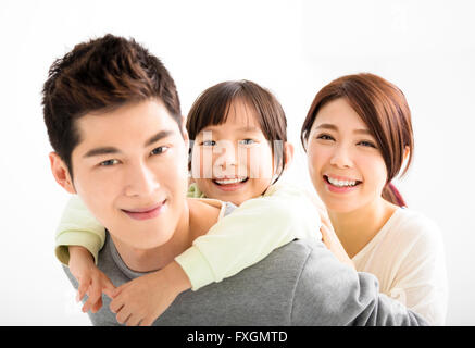 Glücklich attraktive junge asiatische Family Portrait Stockfoto