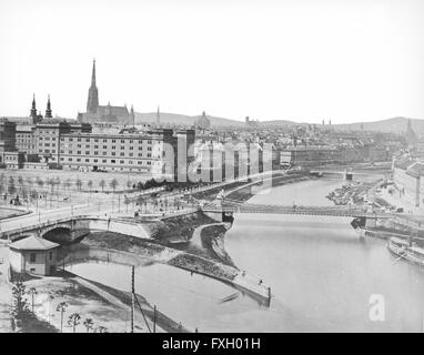 Wien 1, Ringstraße (Franz-Josefs-Kai) Stockfoto