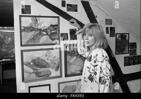 Deutsche Fictitious character Christiane Krüger, Deutschland 1970er Jahre. Die deutsche Schauspielerin Christian Krüger, Deutschland 1970. 24 x 36 swNeg 601 Stockfoto