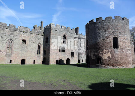 Runde Kapelle Ludlow castle Stockfoto