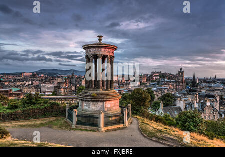 Sonnenuntergang in Edinburgh Stockfoto