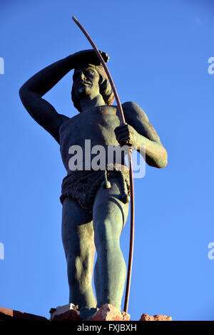 Denkmal für die Tehuelche-Indianer Stockfoto