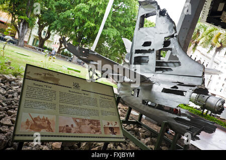 Horizontale Ansicht eines der Exponate des Museums der Revolution in Havanna, Kuba. Stockfoto