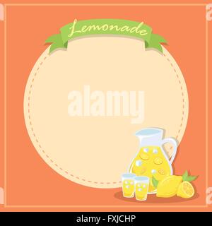 Frische Limonade Banner Poster Illustration Stock Vektor