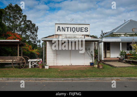 Antiquitäten Shop, Newrybar, New South Wales Stockfoto