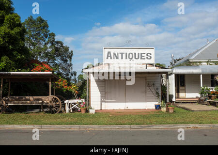 Antiquitäten Shop, Newrybar, New South Wales Stockfoto