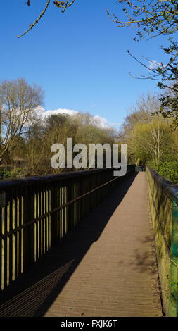 Brücke im Sonnenlicht Stockfoto
