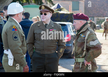 2. Weltkrieg Nachstellung bei Mapledurham, Oxfordshire Stockfoto