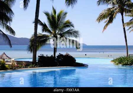 Tropical Resort pool, Hamilton Island, Queensland, Australien Stockfoto