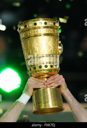 Fußball, deutsche DFB-Pokal statt in der Luft, Olympiastadion, Berlin, Deutschland Stockfoto