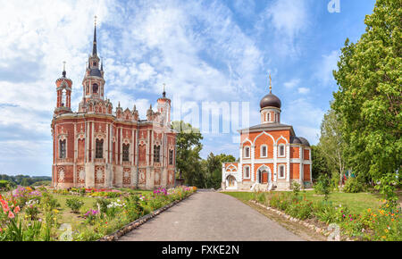 Kirchen im Mozhaysk Kreml, Moskau, Russland Stockfoto
