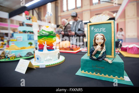 London, UK 16. April 2016. Kuchen-Show International im Alexandra Palace.  Copyright Carol Moir/Alamy Live-Nachrichten. Stockfoto