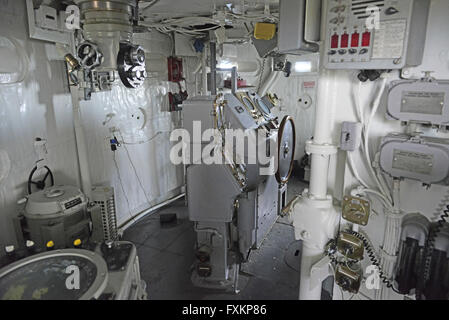 Honolulu, Hawaii, USA. 23. Februar 2013. '' Flying Bridge'' von dem Schlachtschiff USS Missouri in Pearl Harbor, Hawaii am Samstag, den 23. Februar, 2013.Credit: Ron Sachs/CNP © Ron Sachs/CNP/ZUMA Draht/Alamy Live-Nachrichten Stockfoto