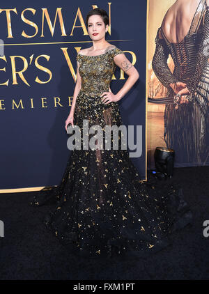 Westwood, Kalifornien, USA. 11. April 2012. Halsey kommt für die Premiere des Films "The Huntsman: Winter Krieg" im Dorf Theater. © Lisa O'Connor/ZUMA Draht/Alamy Live-Nachrichten Stockfoto