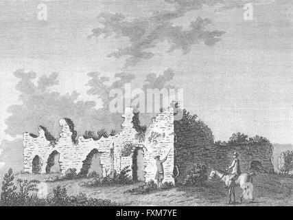 NOTTS: Königshaus, Clypston: Grose, antiken print 1784 Stockfoto