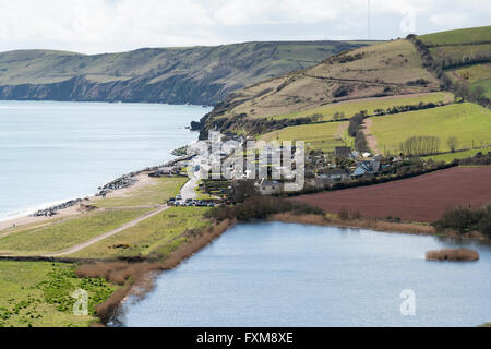 Die küstennahen Dorf Beesands an der Küste von South Devon UK Stockfoto