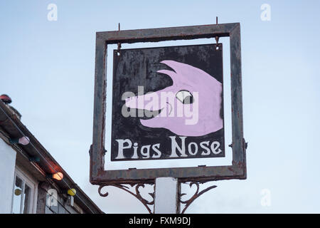 Die Schweine Nase traditionelle 16. Jahrhundert Englsih Kneipe im Osten Prawle Devon Uk Stockfoto