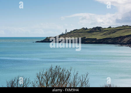 Ein Blick auf Start- und Start Point Lighthouse auf der South Devon Coast UK Stockfoto