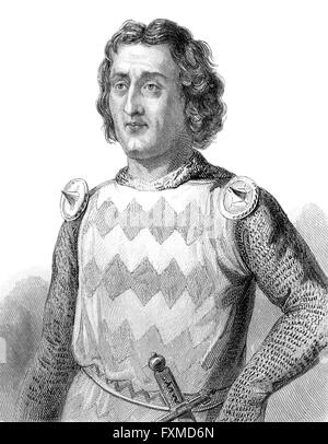 Frère Jean de Nanteuil, 14. Jahrhundert, Admiral von Frankreich Stockfoto