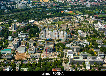 Luftaufnahme, Campus der Universität Heidelberg, Universität Heidelberg auf dem Campus, Heidelberg, Rhein-Neckar-Kreis, Stockfoto