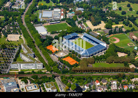 Luftaufnahme, Carl-Benz-Stadion Mannheim, Fußball-Stadion, Mannheim, Baden-Württemberg, Deutschland, Europa, Luftaufnahme, Stockfoto