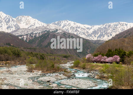 Hakuba-Bergkette, Nagano, Japan Stockfoto