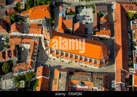 Luftaufnahme, Basilika St. Jakob, gotische Kirche, Straubing, Bayern, Bayern, Ostdeutschland, Europa, Luftbild, Stockfoto