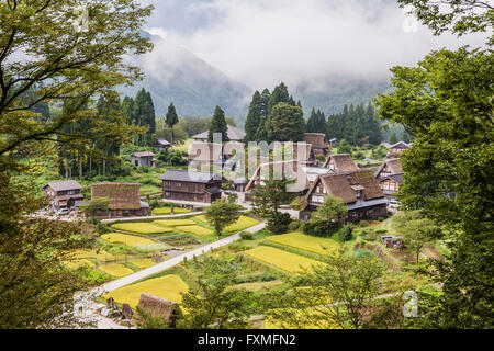 Die historischen Dörfer von Shirakawago und Gokayama, Gifu, Japan Stockfoto