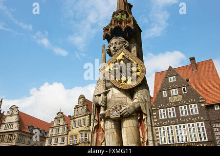 Der Bremer Roland, Bremen, Deutschland Stockfoto