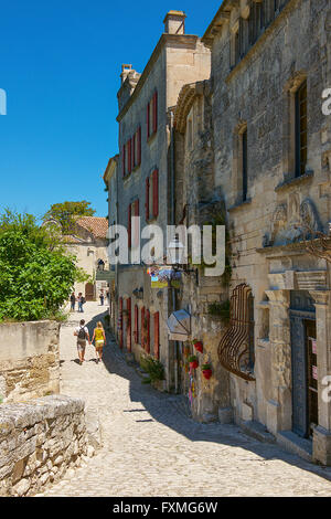 Blick auf Les Baux de Provence, Frankreich Stockfoto