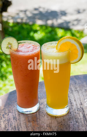 Frischer Saft, Ubud, Bali, Indonesien Stockfoto