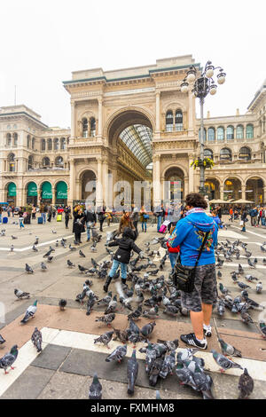 Galleria Vittorio Emanuele II, Mailand, Italien Stockfoto